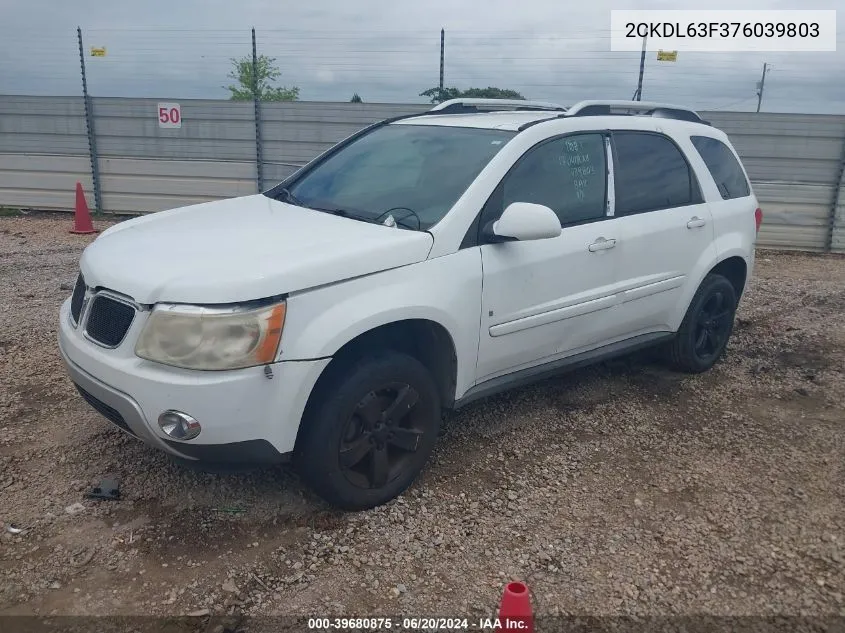 2CKDL63F376039803 2007 Pontiac Torrent