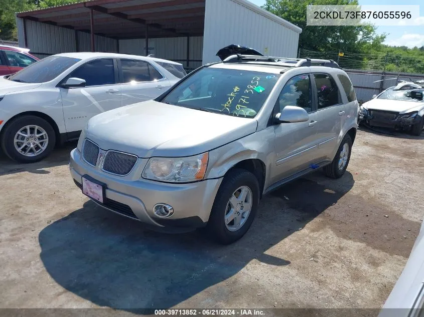 2007 Pontiac Torrent VIN: 2CKDL73F876055596 Lot: 39713852