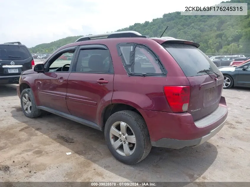 2CKDL63F176245315 2007 Pontiac Torrent