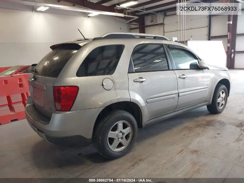 2007 Pontiac Torrent VIN: 2CKDL73FX76068933 Lot: 39882754