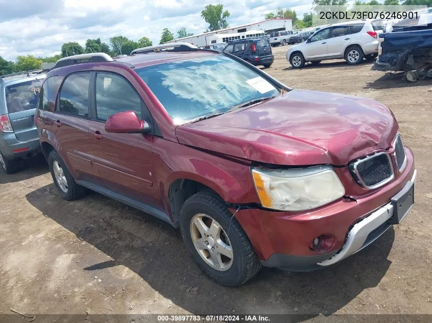 2007 Pontiac Torrent VIN: 2CKDL73F076246901 Lot: 39897783