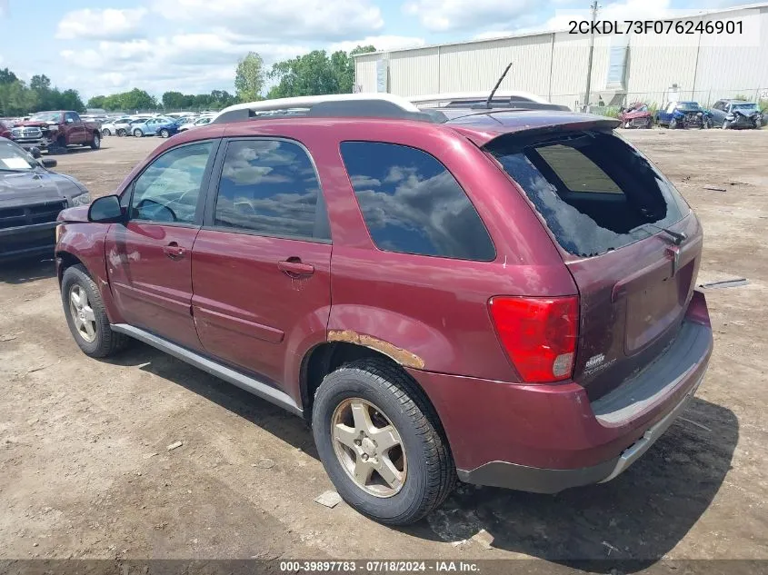 2007 Pontiac Torrent VIN: 2CKDL73F076246901 Lot: 39897783