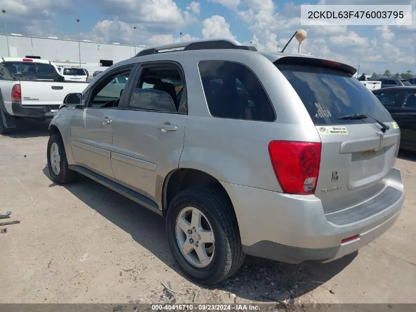 2CKDL63F476003795 2007 Pontiac Torrent