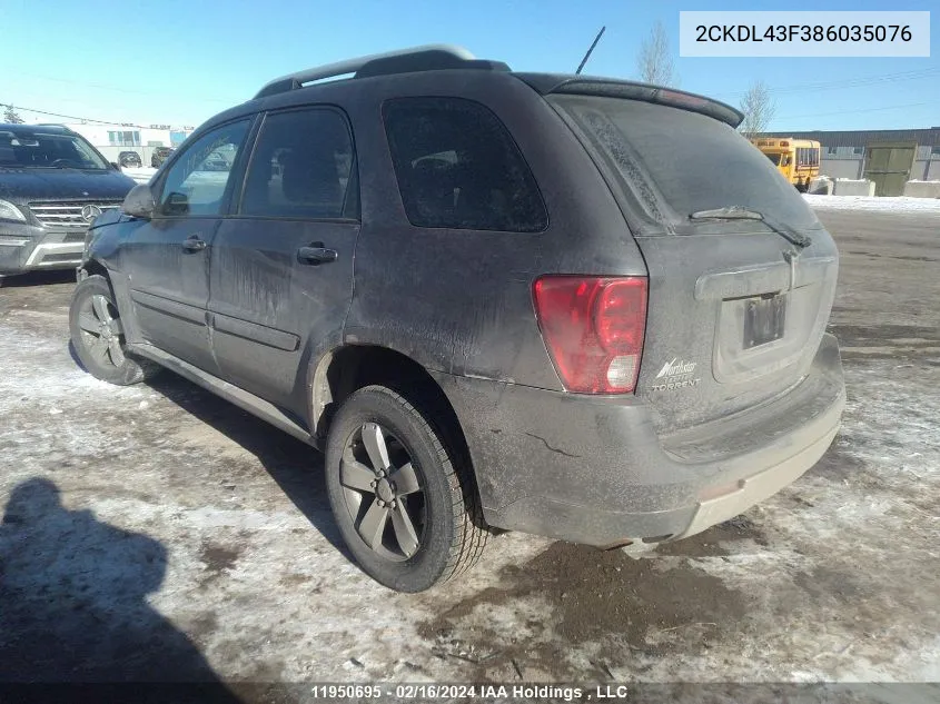 2CKDL43F386035076 2008 Pontiac Torrent