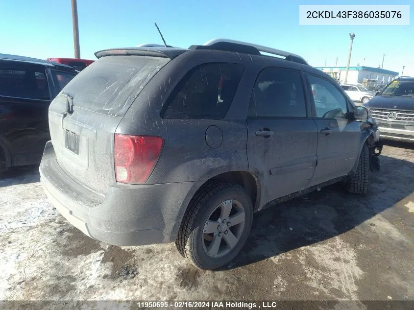 2CKDL43F386035076 2008 Pontiac Torrent