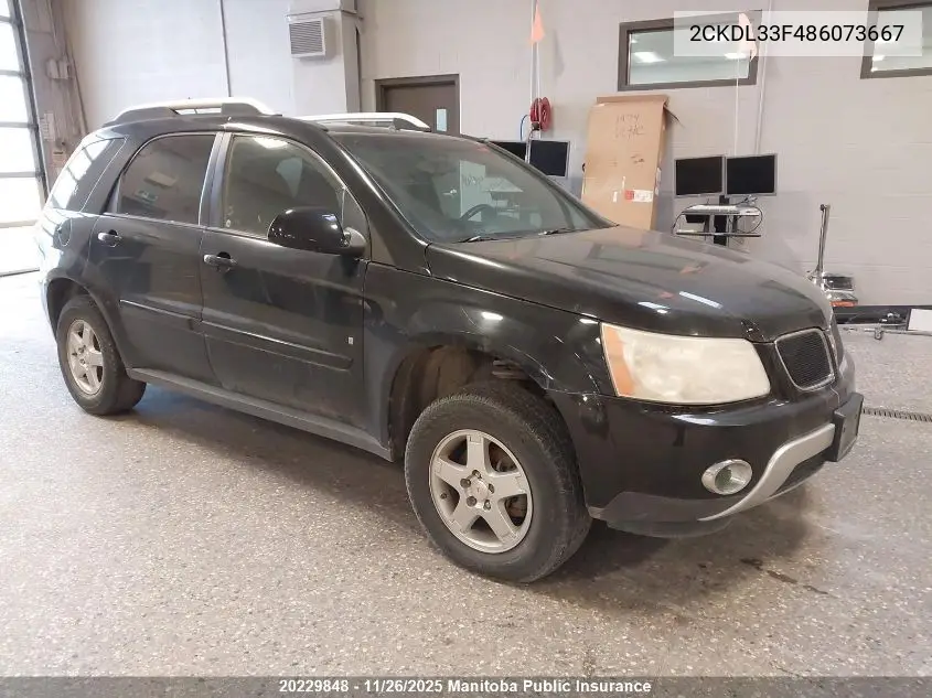 2CKDL33F486073667 2008 Pontiac Torrent Gt