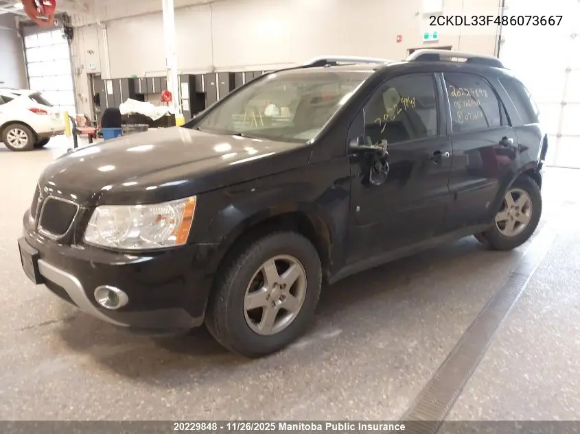 2CKDL33F486073667 2008 Pontiac Torrent Gt