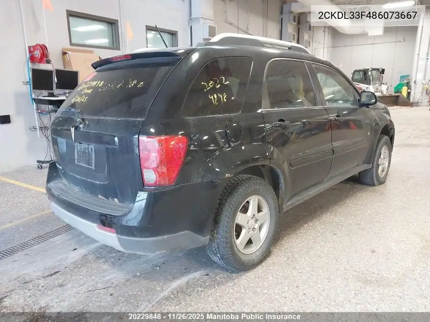 2CKDL33F486073667 2008 Pontiac Torrent Gt