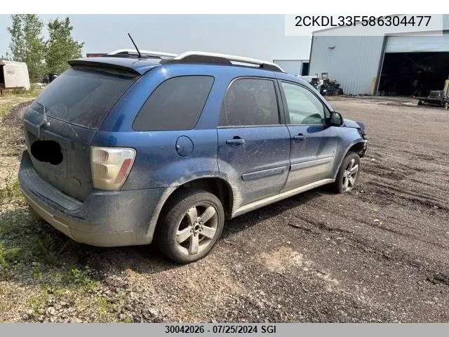 2008 Pontiac Torrent VIN: 2CKDL33F586304477 Lot: 30042026