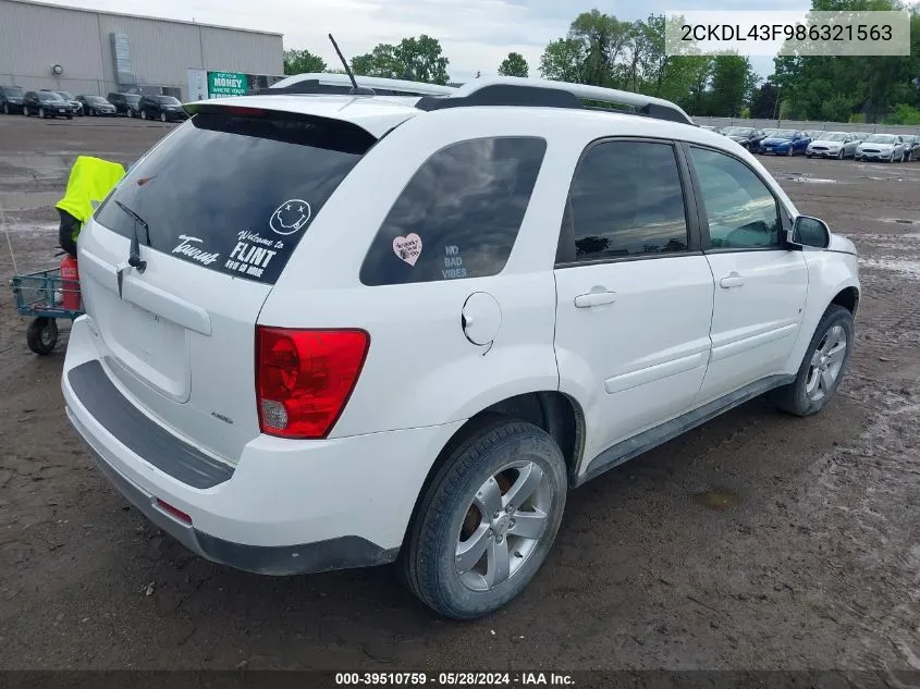 2CKDL43F986321563 2008 Pontiac Torrent