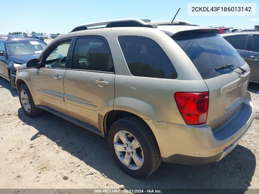 2CKDL43F186013142 2008 Pontiac Torrent