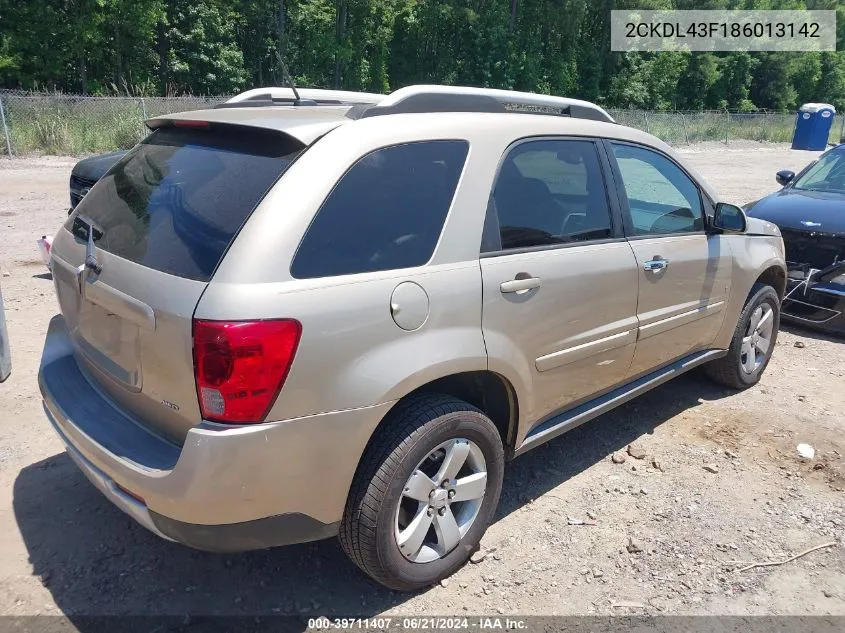 2CKDL43F186013142 2008 Pontiac Torrent