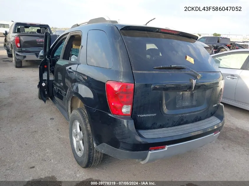 2CKDL43F586047052 2008 Pontiac Torrent