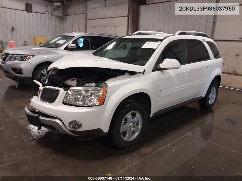 2CKDL33F986037960 2008 Pontiac Torrent