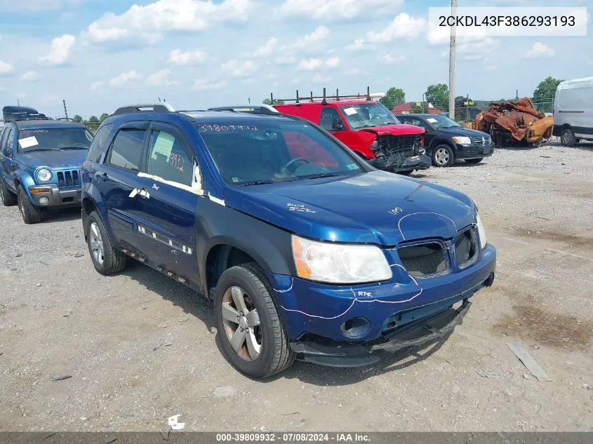 2CKDL43F386293193 2008 Pontiac Torrent