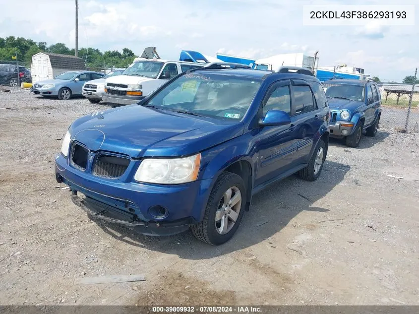 2CKDL43F386293193 2008 Pontiac Torrent