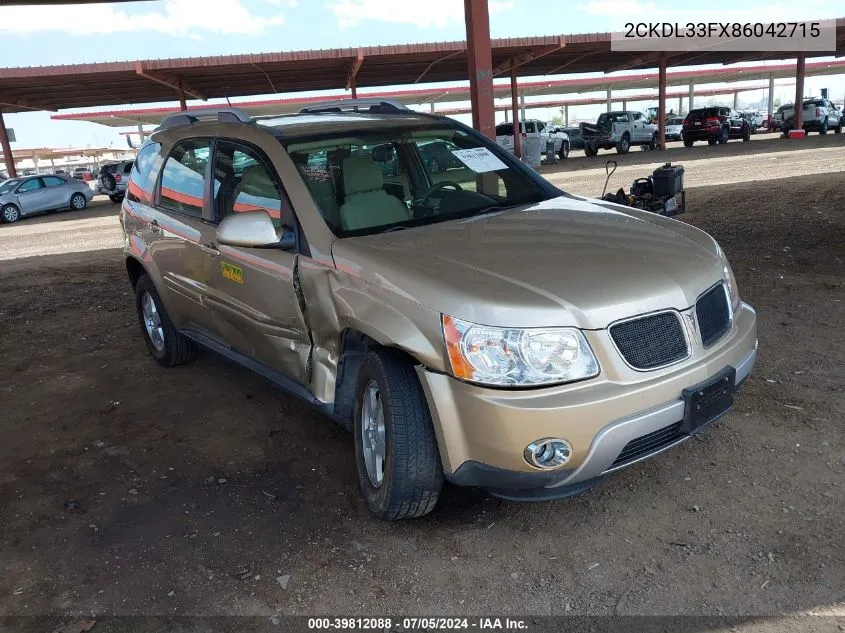 2CKDL33FX86042715 2008 Pontiac Torrent