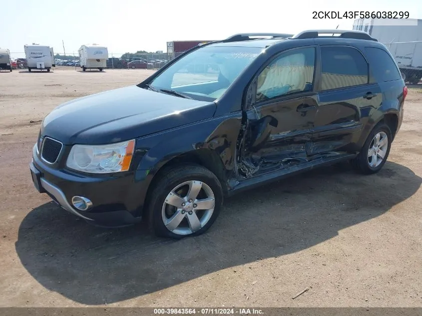 2CKDL43F586038299 2008 Pontiac Torrent