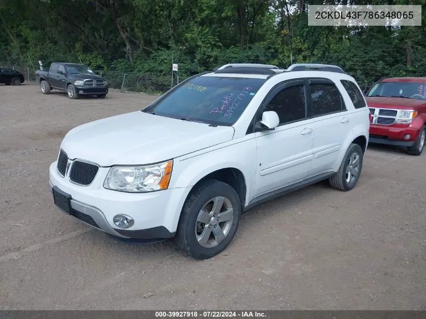 2CKDL43F786348065 2008 Pontiac Torrent