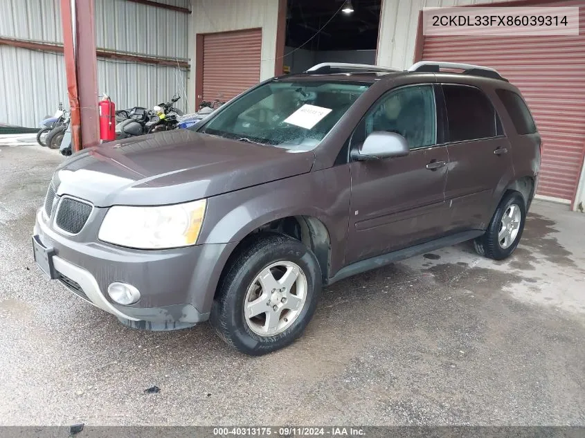 2CKDL33FX86039314 2008 Pontiac Torrent