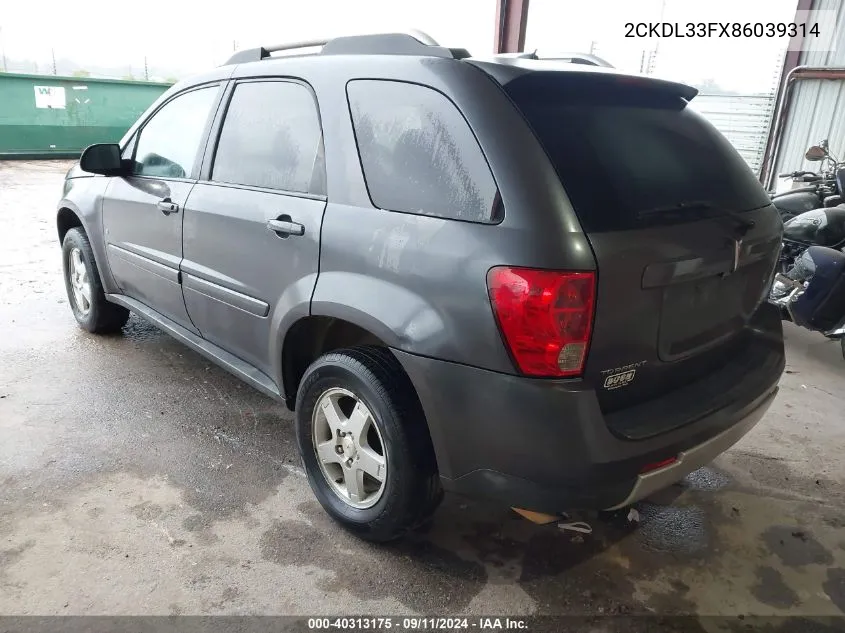 2CKDL33FX86039314 2008 Pontiac Torrent