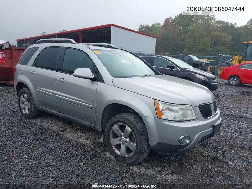 2CKDL43F086047444 2008 Pontiac Torrent