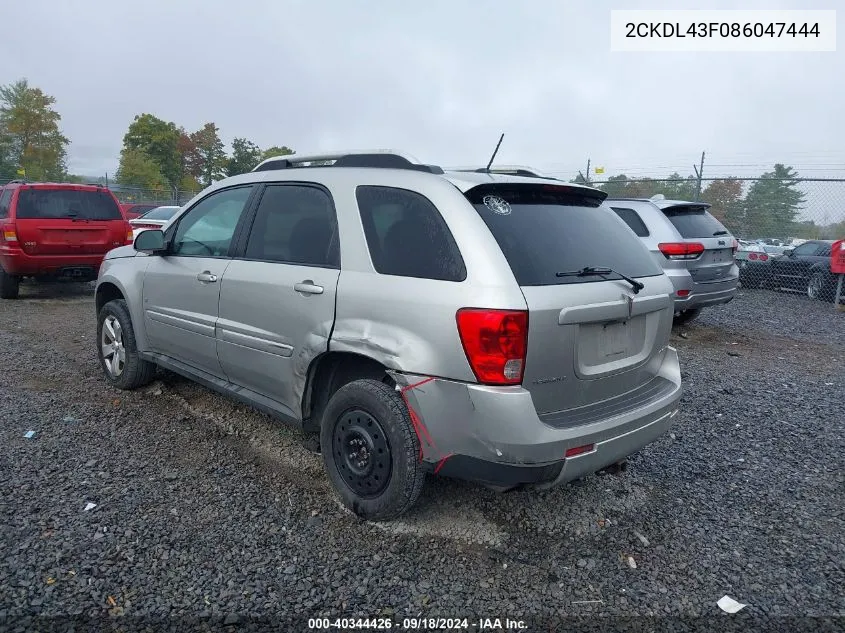 2CKDL43F086047444 2008 Pontiac Torrent