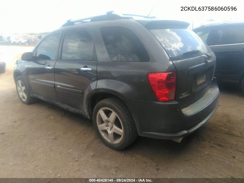 2CKDL637586060596 2008 Pontiac Torrent Gxp