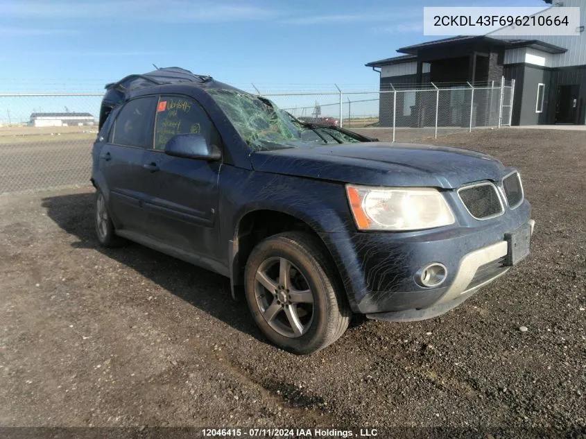 2CKDL43F696210664 2009 Pontiac Torrent