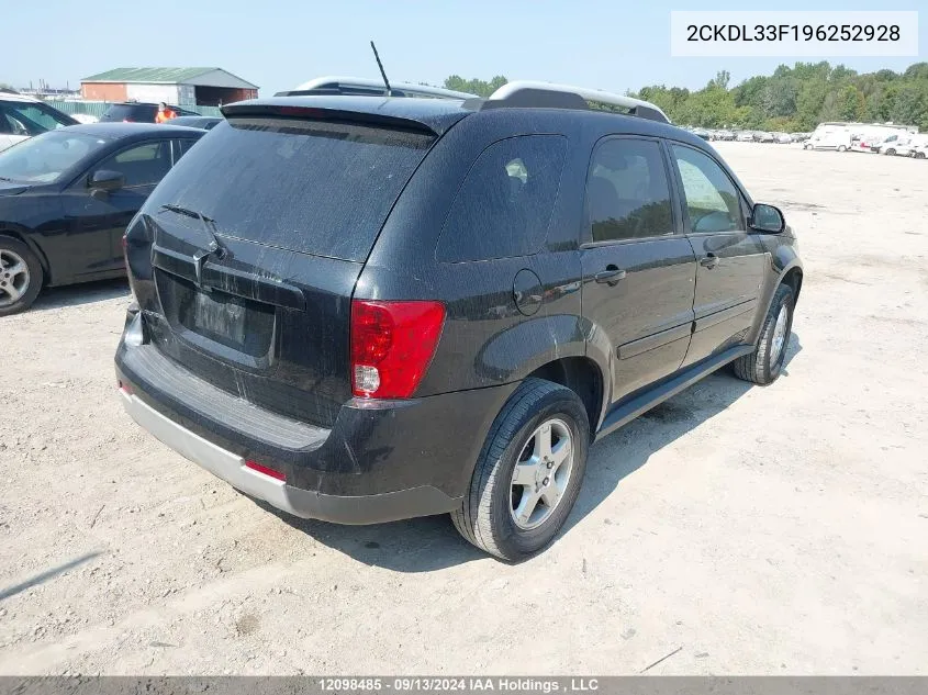 2CKDL33F196252928 2009 Pontiac Torrent