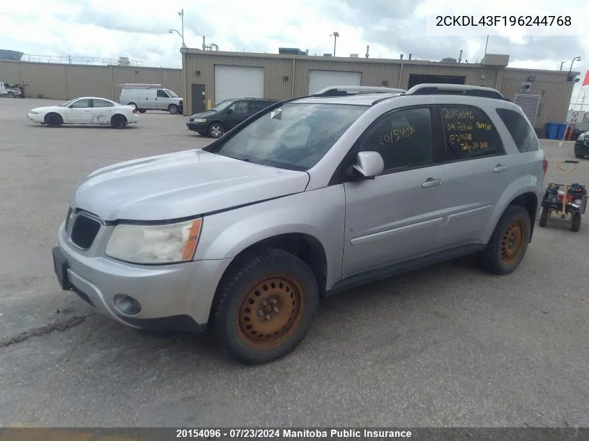 2CKDL43F196244768 2009 Pontiac Torrent