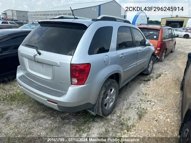 2CKDL43F296245914 2009 Pontiac Torrent