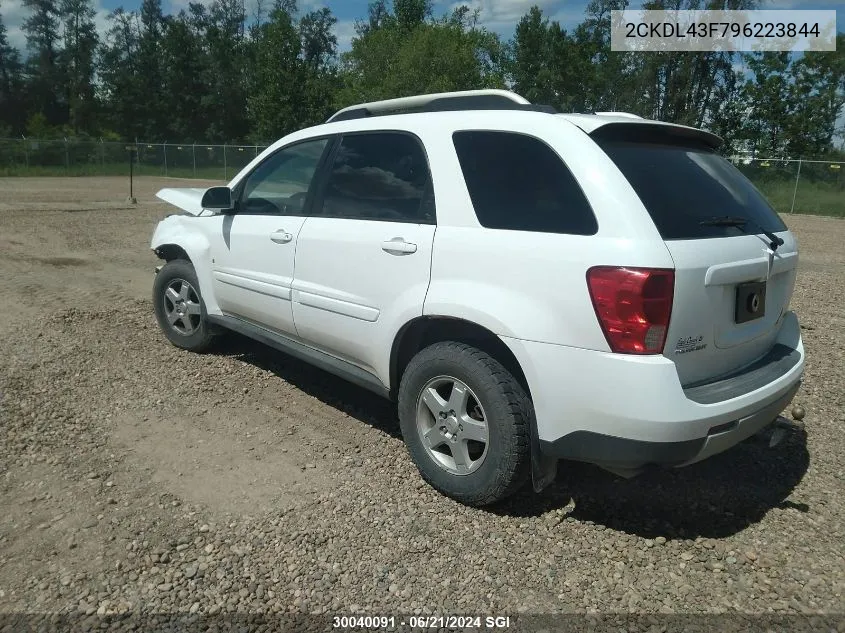 2009 Pontiac Torrent VIN: 2CKDL43F796223844 Lot: 30040091