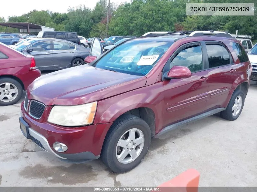 2CKDL43F596253439 2009 Pontiac Torrent