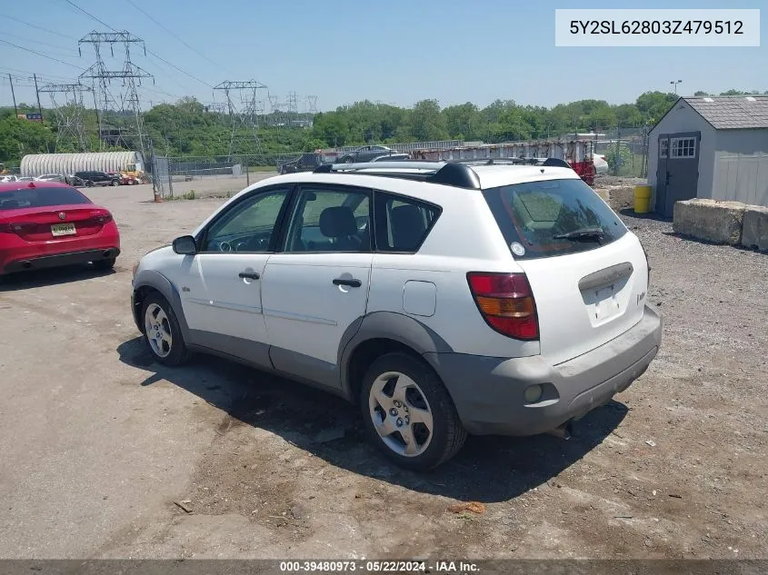 5Y2SL62803Z479512 2003 Pontiac Vibe