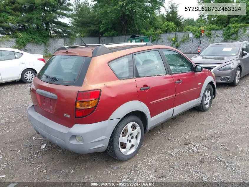 2003 Pontiac Vibe VIN: 5Y2SL62873Z463324 Lot: 39497538