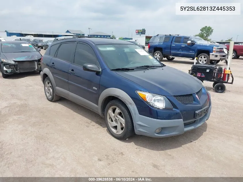 5Y2SL62813Z445353 2003 Pontiac Vibe