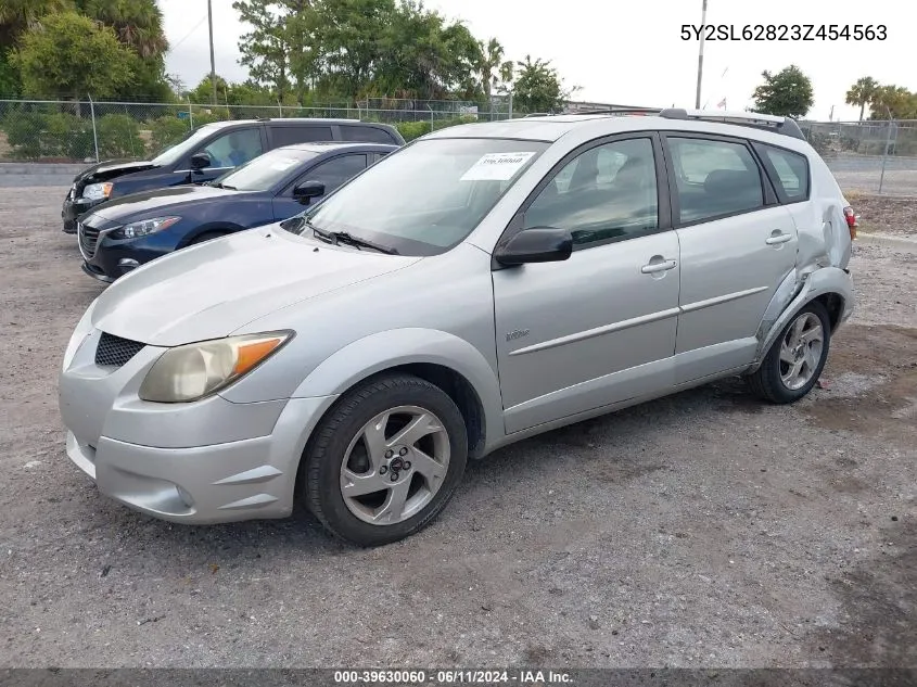 2003 Pontiac Vibe VIN: 5Y2SL62823Z454563 Lot: 39630060