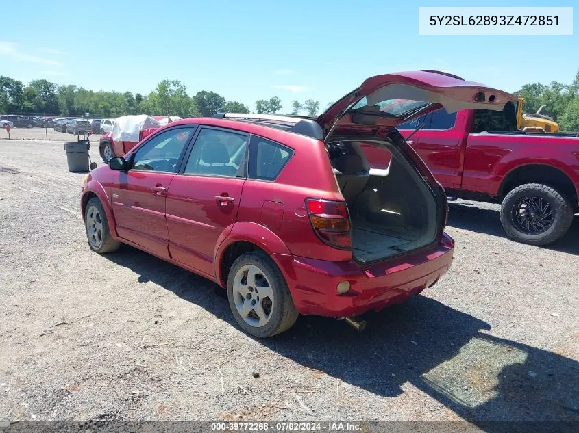 5Y2SL62893Z472851 2003 Pontiac Vibe