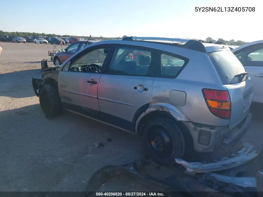 2003 Pontiac Vibe Gt VIN: 5Y2SN62L13Z405708 Lot: 40206820