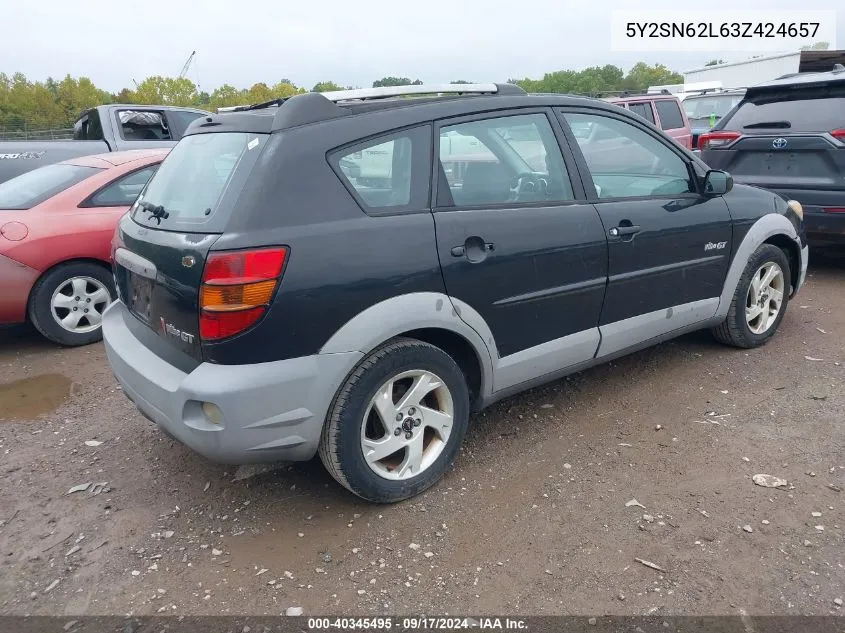 5Y2SN62L63Z424657 2003 Pontiac Vibe Gt