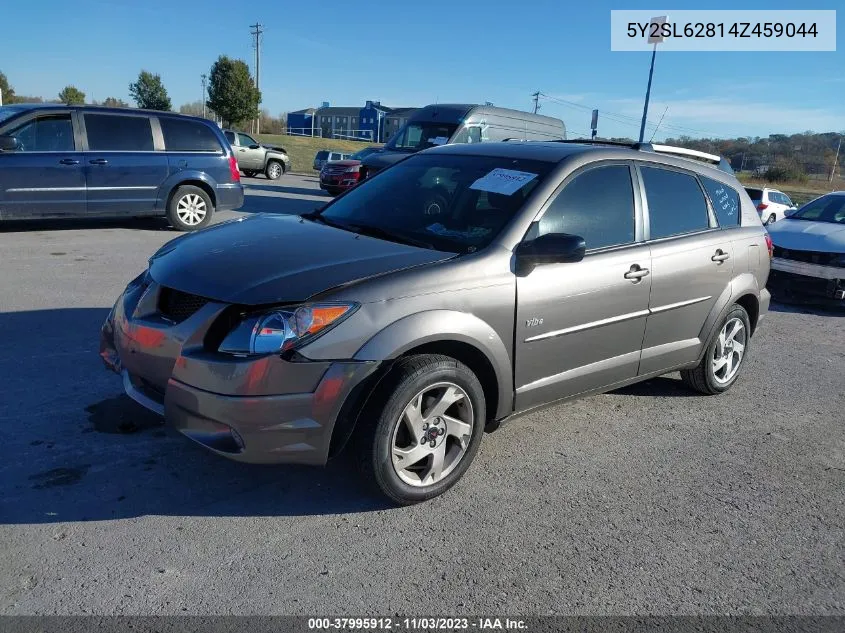 2004 Pontiac Vibe VIN: 5Y2SL62814Z459044 Lot: 37995912