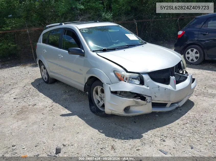 2004 Pontiac Vibe VIN: 5Y2SL62824Z409723 Lot: 39507439