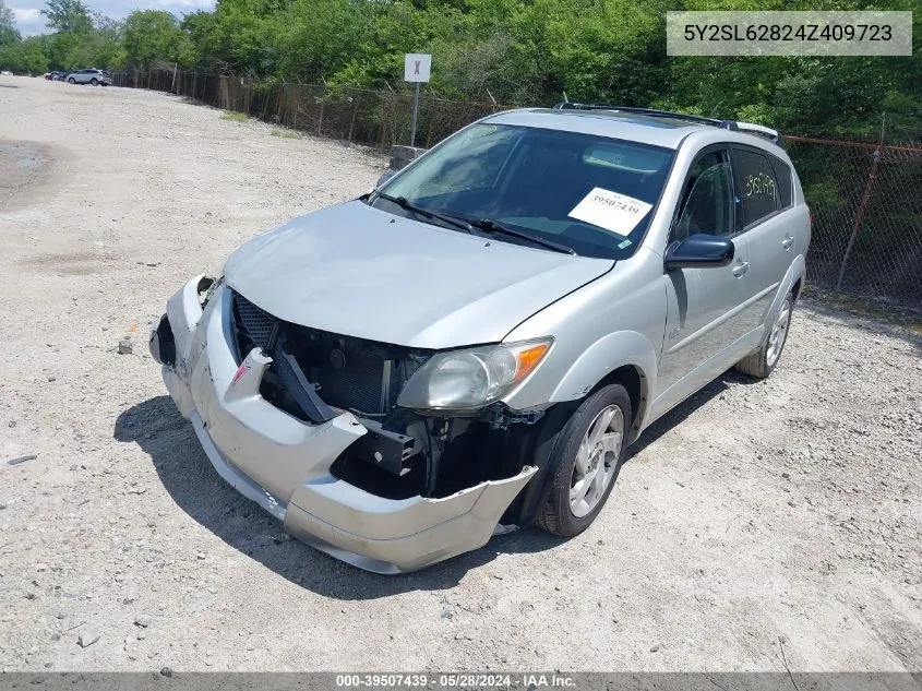 2004 Pontiac Vibe VIN: 5Y2SL62824Z409723 Lot: 39507439