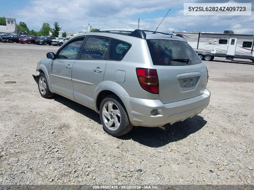 2004 Pontiac Vibe VIN: 5Y2SL62824Z409723 Lot: 39507439