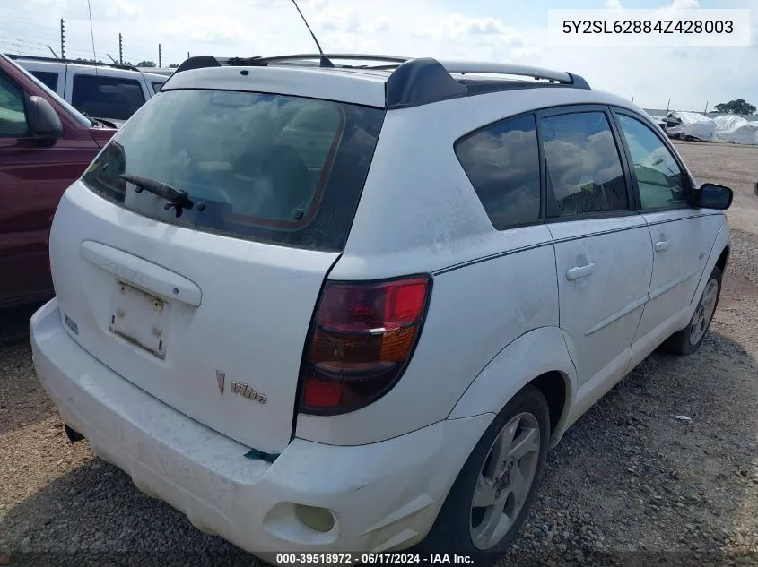 5Y2SL62884Z428003 2004 Pontiac Vibe