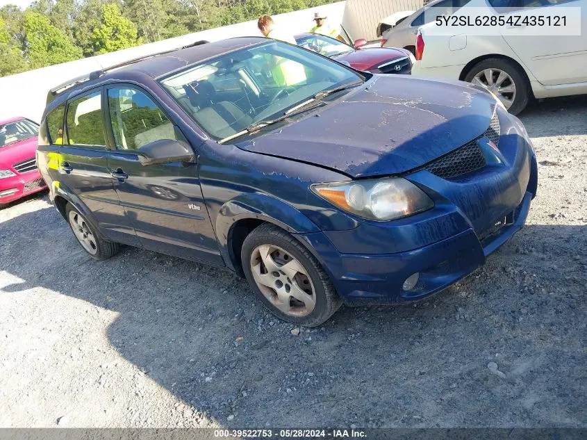 2004 Pontiac Vibe VIN: 5Y2SL62854Z435121 Lot: 39522753