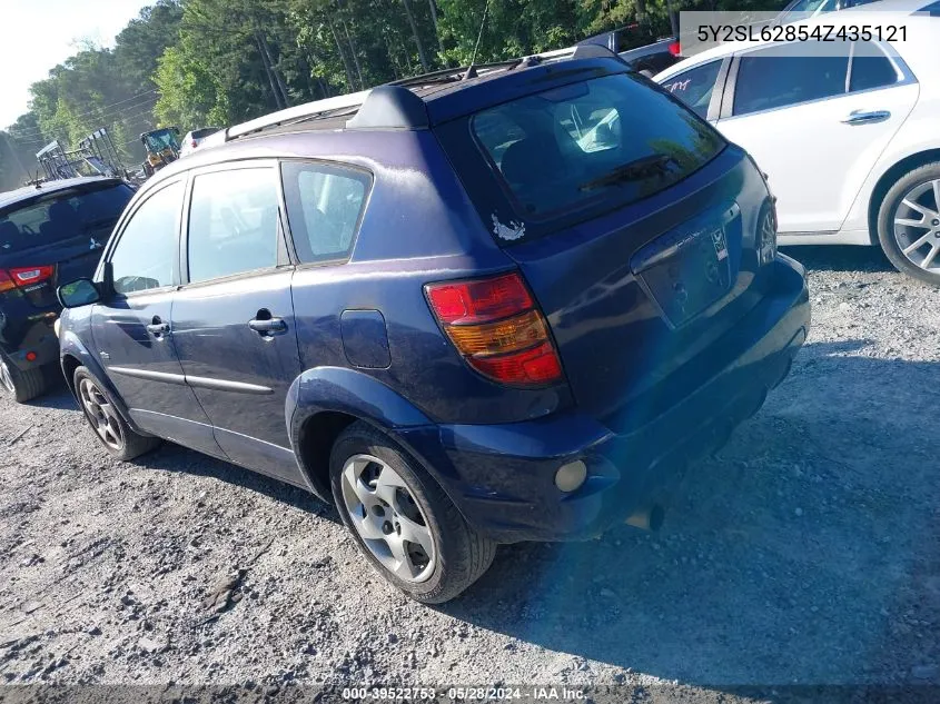 2004 Pontiac Vibe VIN: 5Y2SL62854Z435121 Lot: 39522753