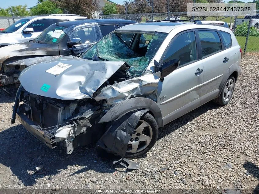 2004 Pontiac Vibe VIN: 5Y2SL62844Z437328 Lot: 39534877