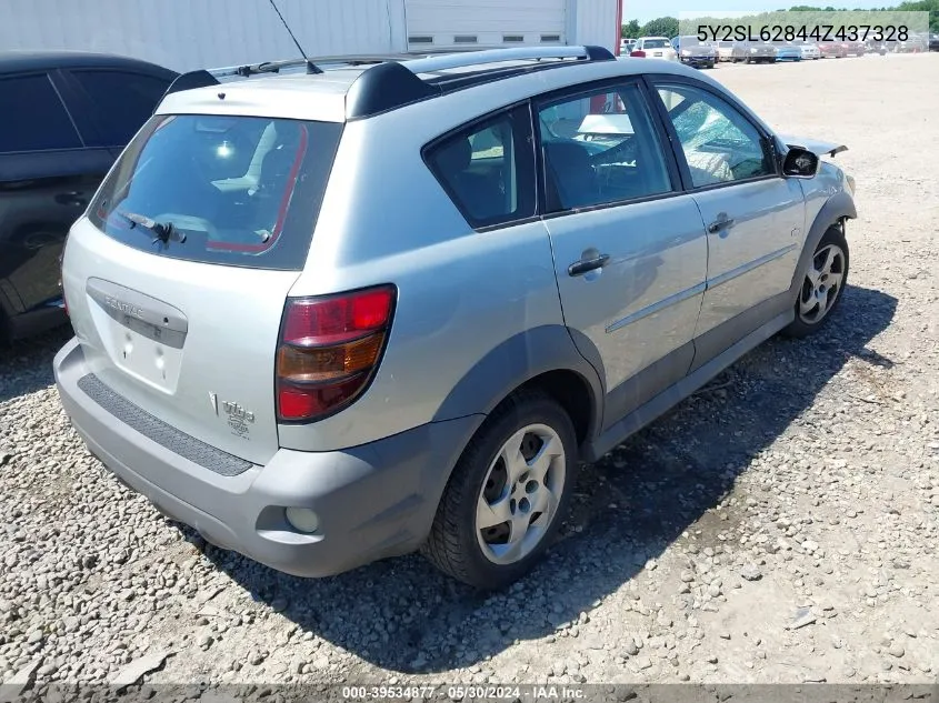 2004 Pontiac Vibe VIN: 5Y2SL62844Z437328 Lot: 39534877